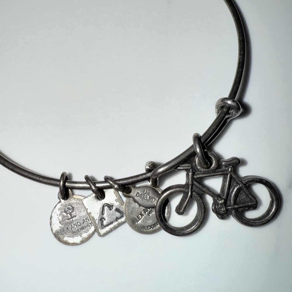 Alex and Ani Bicycle Charm Bracelet